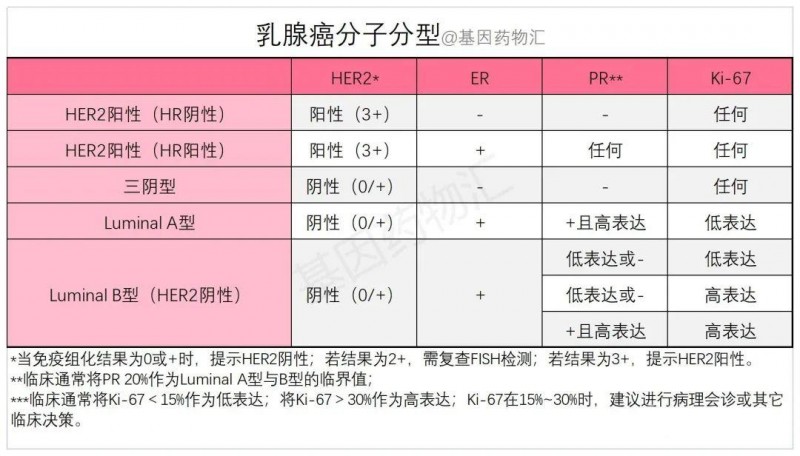 乳腺癌分子分型